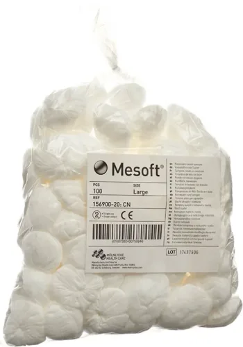 Mesoft Rundtupfer 45mm unsteril (100 Stk)