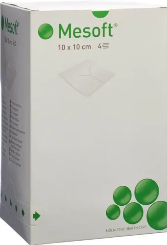 Mesoft Schlitzkompressen 10x10cm (130 Stk)