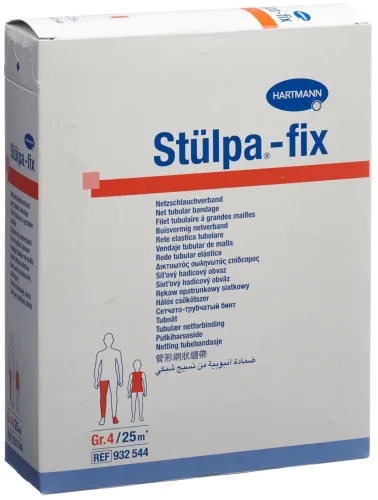 Stülpa-fix Netzverband Grösse 4 Bein Rolle (25m)