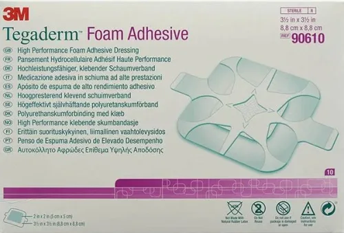 3M Tegaderm Foam HP Schaumkompresse 5x5cm adhesive (10 Stk)