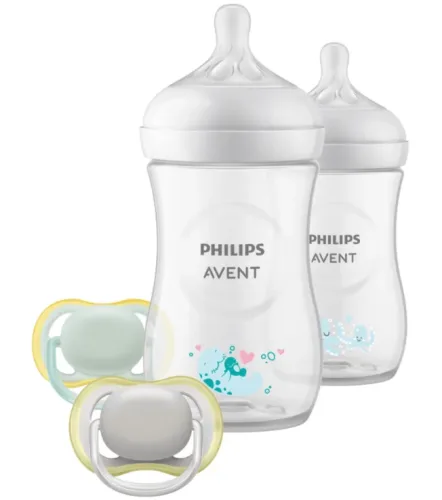 PHILIPS AVENT, 4-tlg. Babyflaschen-Set, Natural Response, ab Geburt