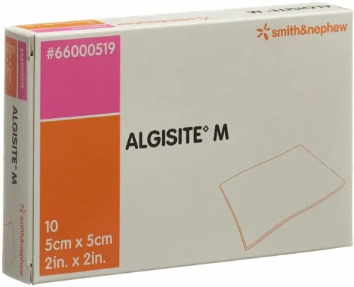 ALGISITE M Alginat Kompressen, 5x5cm (10 Stk)