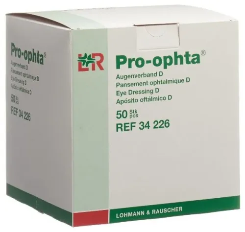 Pro-ophta D Augenverband lichtdicht hautfarbig (50 Stk)