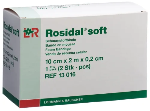 Rosidal soft Schaumstoffbinde 2.0mx10cmx0.2cm (2 Stk)