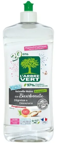 L'ARBRE VERT Geschirrspülmittel Natron & Grapefruit (750ml)