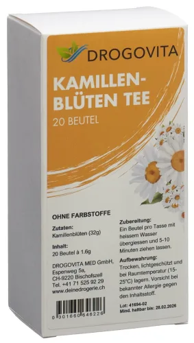 DROGOVITA Kamillen Tee (20 Beutel)