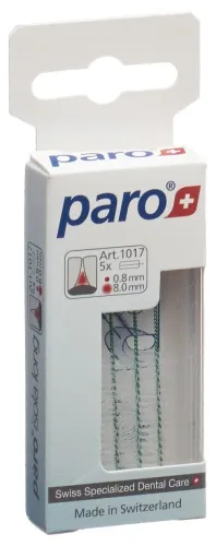 paro ISOLA LONG 8mm medium grün zylindrisch (5 Stk)