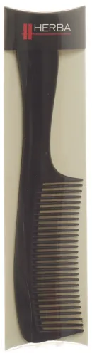 HERBA, Griffkamm, Kunststoff, schwarz, 21 cm
