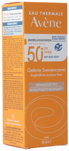 Avene, Avene - Getönte Sonnencreme SPF 50+, Sonnenschutz, 50 ml