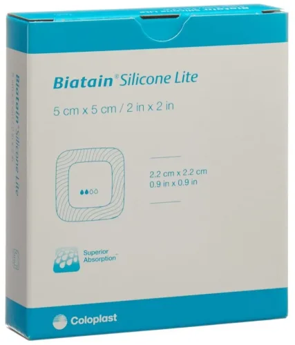 Biatain Silicone Lite Schaumverband 5x5cm (5 Stk)