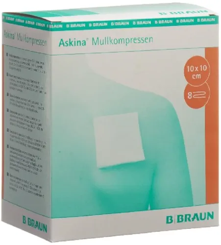 ASKINA Mullkompresse 10cmx10cm steril (25x2 Stk)