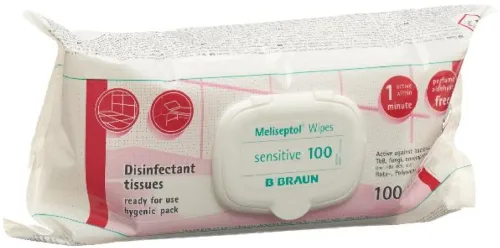 BRAUN MELISEPTOL Wipes sensitive (100 Stk)