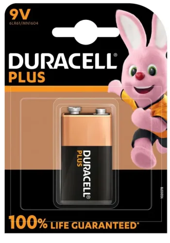 DURACELL, Duracell - Plus, Alkaline-Batterie, 9V(LR61)