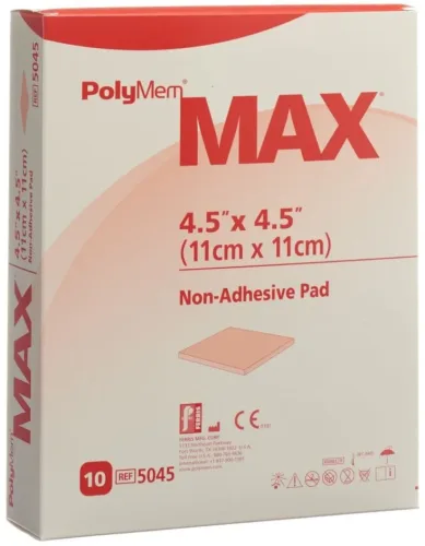 PolyMem MAX Superabsorber 11x11cm non Adhesive steril (10 Stk)