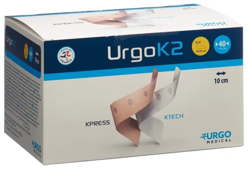 Urgo K2 Lite 2-Lagen-Kompressionssystem, Format 18-25/10cm, 40mm/Hg (2 Stk)