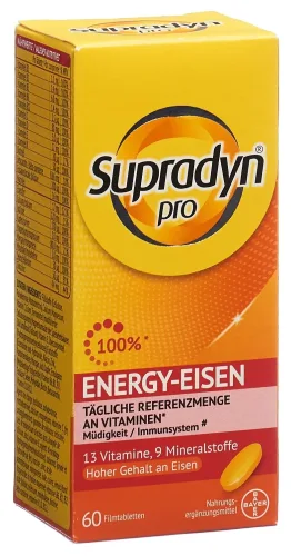 Supradyn, SUPRADYN energy eisen Filmtabl Ds 60 Stk