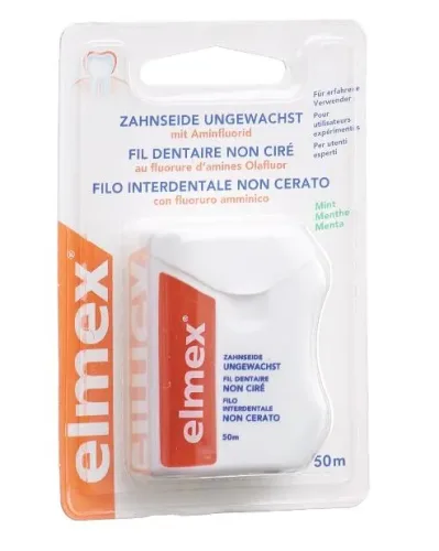 Elmex Zahnseide Mint ungewachst (50m)