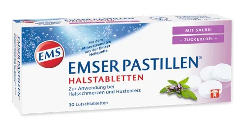 Emser, EMSER Pastillen zuckerfrei mit Salbei 30 Stk