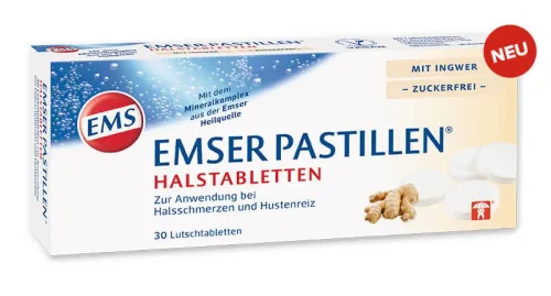 EMSER Pastillen mit Ingwer zuckerfrei (30 Stk)
