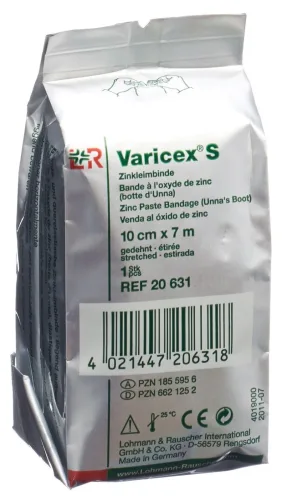 Varicex S Zinkleimbinde 10cmx7m (1 Stk)