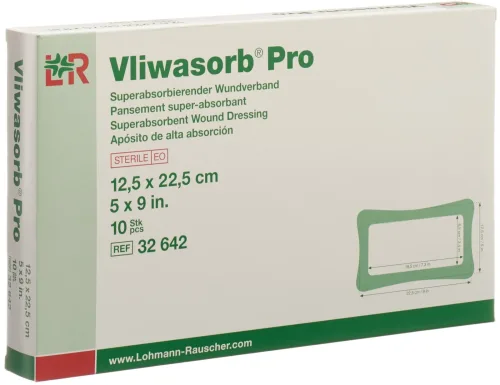 Vliwasorb Pro Wundverband 12.5x22.5cm (10 Stk)