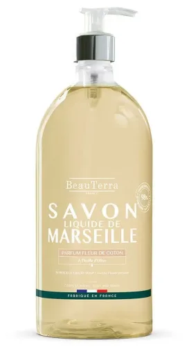 BeauTerra Flüssigseife Marseille Baumwollblüte (300ml)