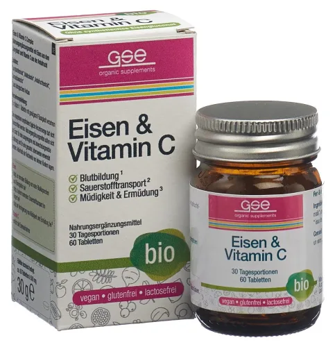 GSE Eisen+Vitamin C Complex Tabletten Bio (60 Stk)
