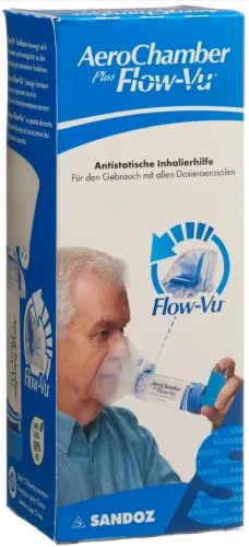 AeroChamber Plus Flow-Vu blau grosse Maske (1 Stk)