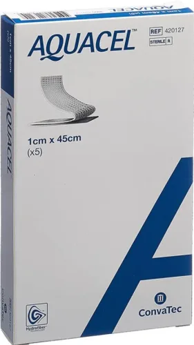 ConvaTec AQUACEL Hydrofiber Tamponaden 1x45cm (5 Stk)