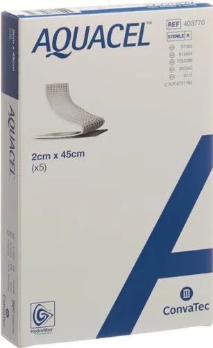 ConvaTec AQUACEL Hydrofiber Tamponaden 2x45cm (5 Stk)