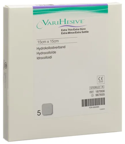 VariHesive Verband 15x15cm extra dünn (5 Stk)