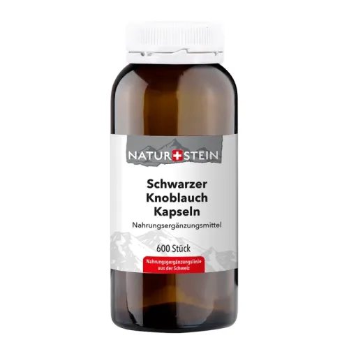 NATURSTEIN Schwarzer Knoblauch Kapseln (600 Stk)