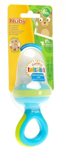 Nuby Fruchtsauger Premium blau-grün (1 Stk)