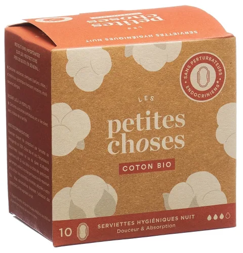Les petites choses Bio-Damenbinde Nacht (10 Stk)