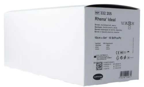 Rhena Ideal Elastische Binde 10cmx5m weiss (10 Stk)