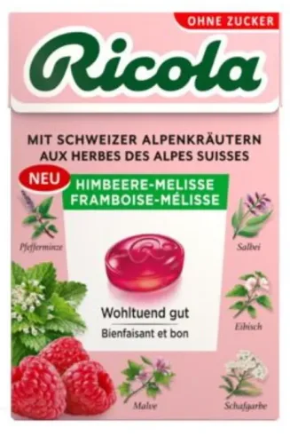 Ricola Himbeere-Melisse ohne Zucker (50g)