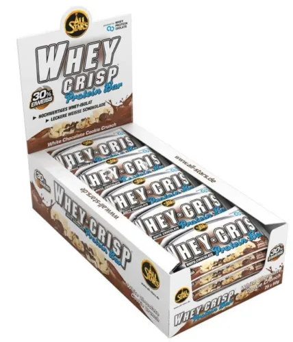 All Stars Whey-Crisp Protein Bar White Chocolate (25x50g)