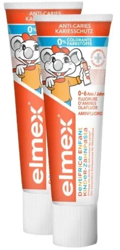 Elmex, ELMEX Kinder Zahnpasta 2 x 75 ml