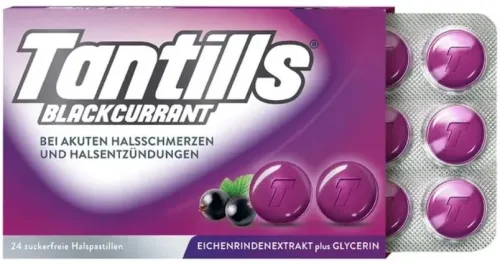 Tantills Halspastillen Blackcurrant (24 Stk)