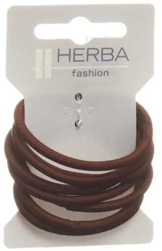 HERBA, Haarbinder, braun, 8 Stk., &Oslash; 5 cm