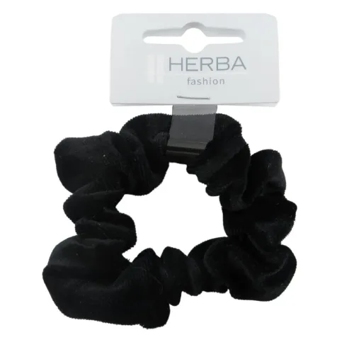 HERBA, FHH.Scunci samt, schwarz, &Oslash; 9 cm
