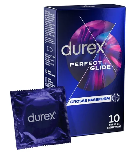 Durex, Durex - Perfect Glide, 10 Stück, Transparent