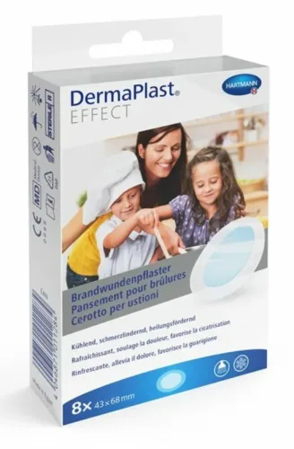 DermaPlast Effect Brandwundenpflaster, 43x68mm (8 Stk)