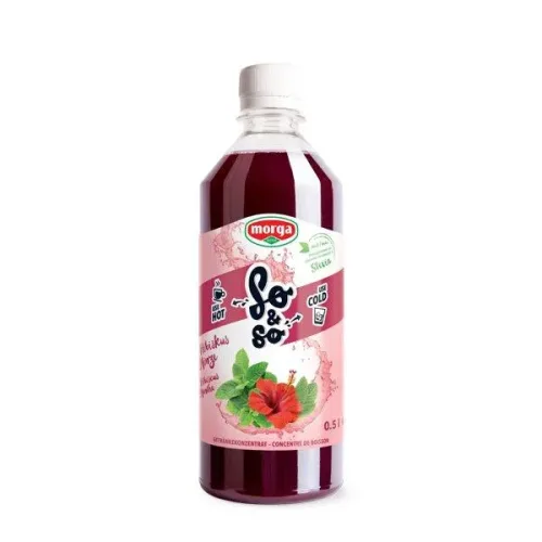 SO&SO, so&so Hibiskus-Minze Konz mit Stevia Fl 5 dl
