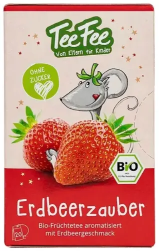 TeeFee Früchtetee Bio Erdbeere (6x20 Beutel)