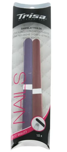 Trisa Sandpapierfeile, 12cm (10 Stk)