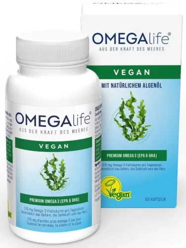 OMEGA-LIFE Algenöl Kapseln (60 Stk)