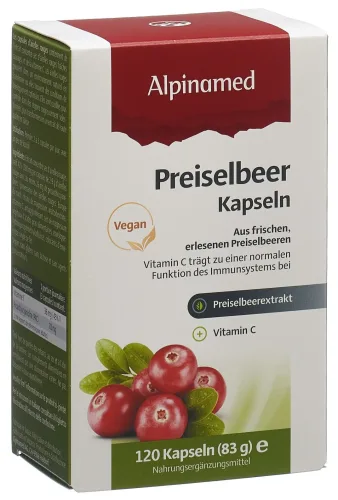 Alpinamed Preiselbeer Kapseln (120 Stk)