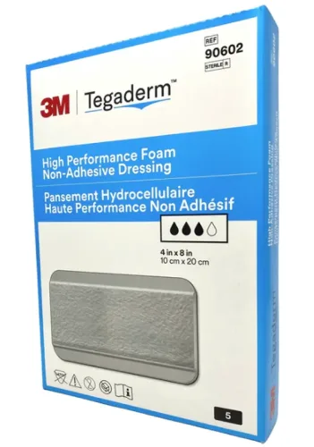 3M Tegaderm non-adhäsive High Performance Schaumkompresse, 10x20cm (10 Stk)