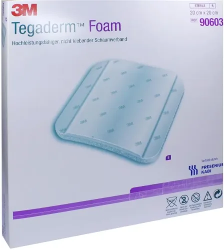 3M Tegaderm non-adhäsive High Performance Schaumkompresse, 20x20cm (10 Stk)